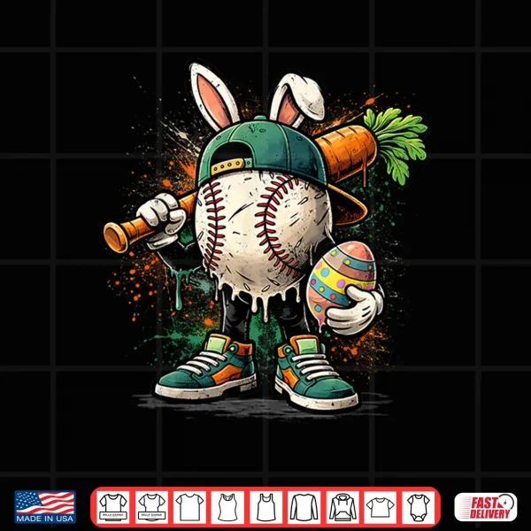 Baseball Drip Boys Easter Bunny Baseball Shirt 4 Design Baseball Drip Boys Easter Bunny Baseball Shirt