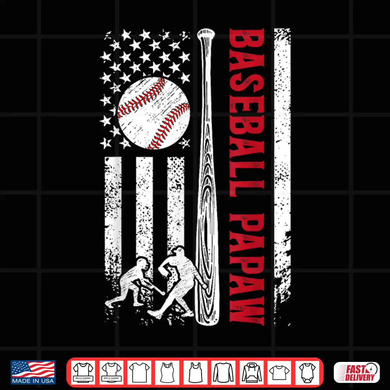 Baseball Papaw Us Flag Papaw Of A Baseball Player Papaw Shirt Baseball Papaw Us Flag Papaw Of A Baseball Player Papaw Shirt