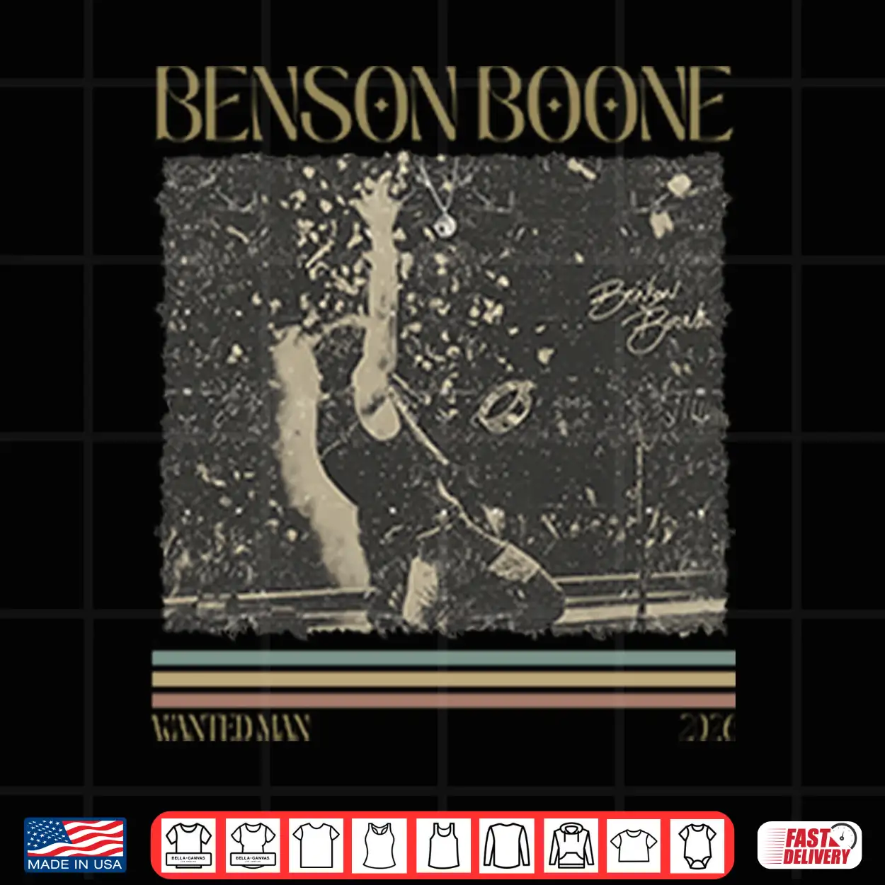 Benson Boone Wanted Man 2026 Shirt Benson Boone Wanted Man 2026 Shirt