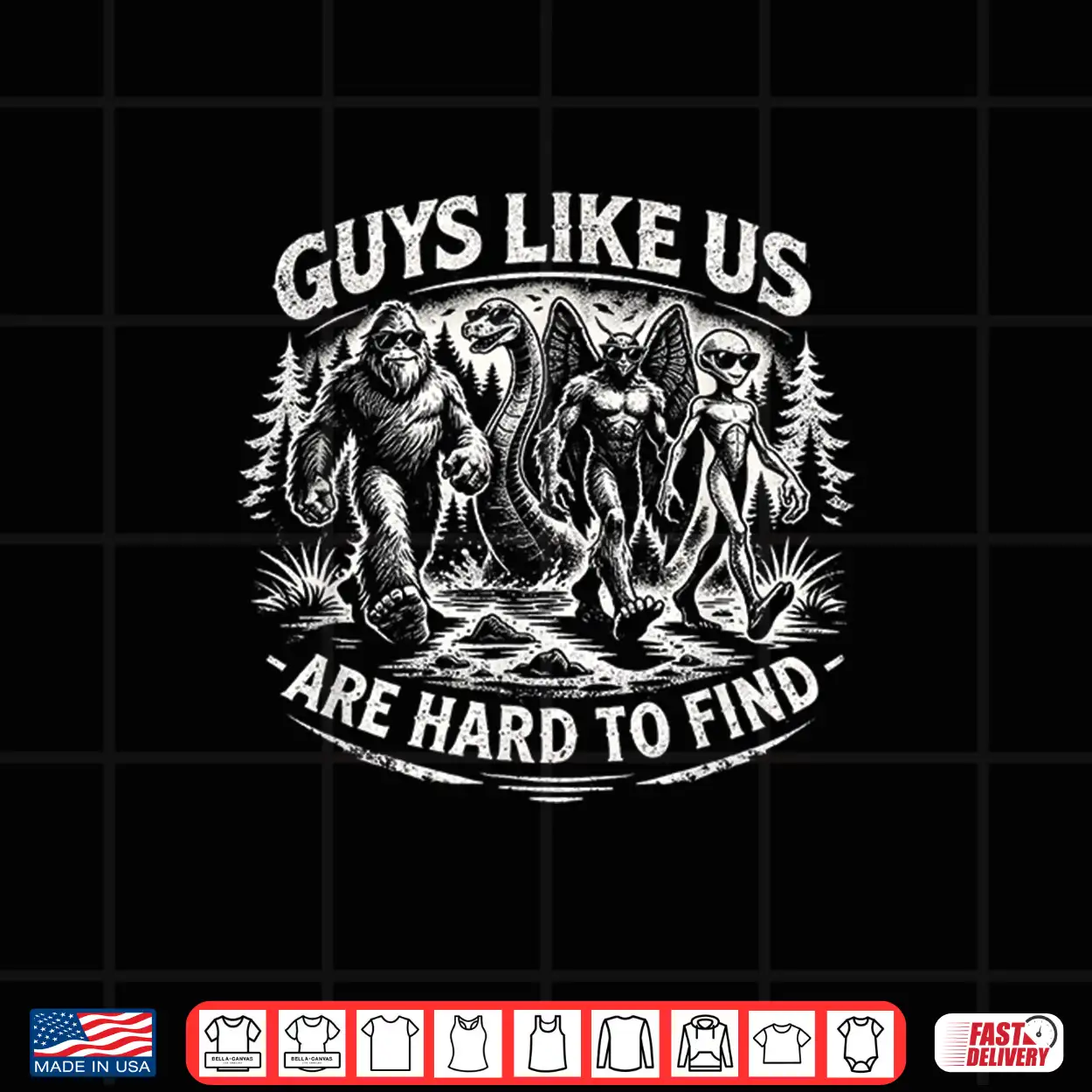 Bigfoot Aliens Mothman Loch Ness Monster Dads Cryptid Shirt Bigfoot Aliens Mothman Loch Ness Monster Dads Cryptid Shirt