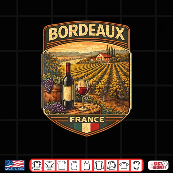 Design Bordeaux France Souvenir Bordeaux Gift Travel Shirt