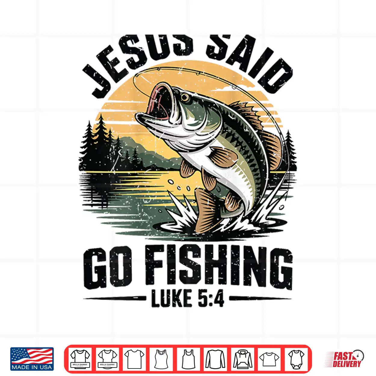 Boy Christian Fishing Jesus Said Go Fishing Bible Verse Teen Shirt Boy Christian Fishing Jesus Said Go Fishing Bible Verse Teen Shirt
