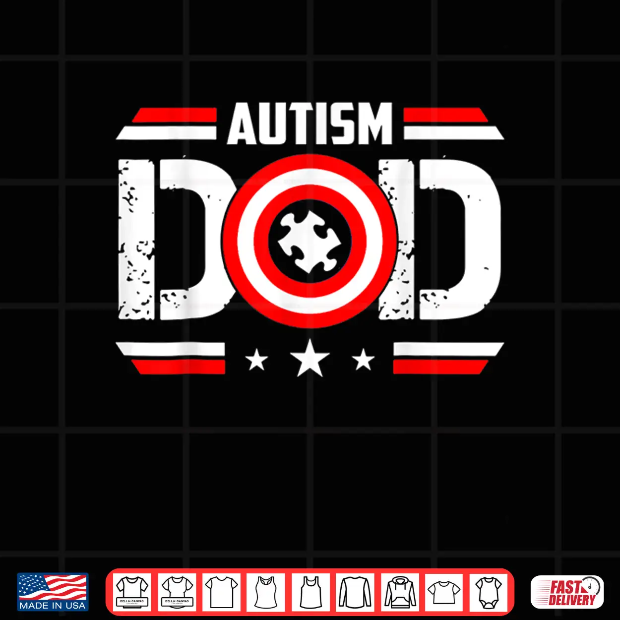 Captain Autism Dad Superhero Autistic Father’S Day Shirt Captain Autism Dad Superhero Autistic Father’S Day Shirt