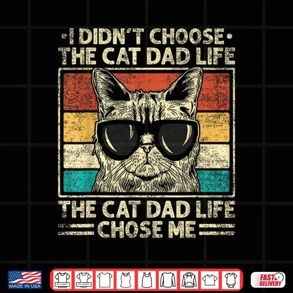 Cat Dad Shirts For Men Funny Cat Dad Father'S Day Cat Daddy Shirt 4 Design Cat Dad Shirts For Men Funny Cat Dad Fathers Day Cat Daddy Shirt