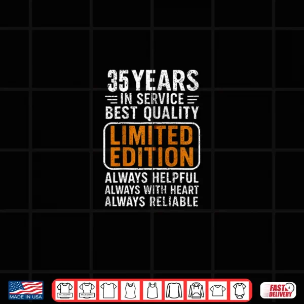 Design Company 35th Anniversary 35 Year of Service Work Anniversary Shirt