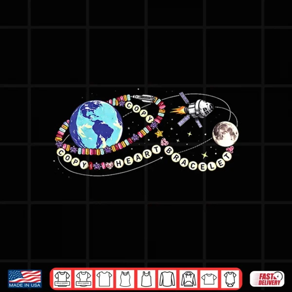 Design Copy Heart Copy Bracelet Funny Artermis II Friendship Shirt