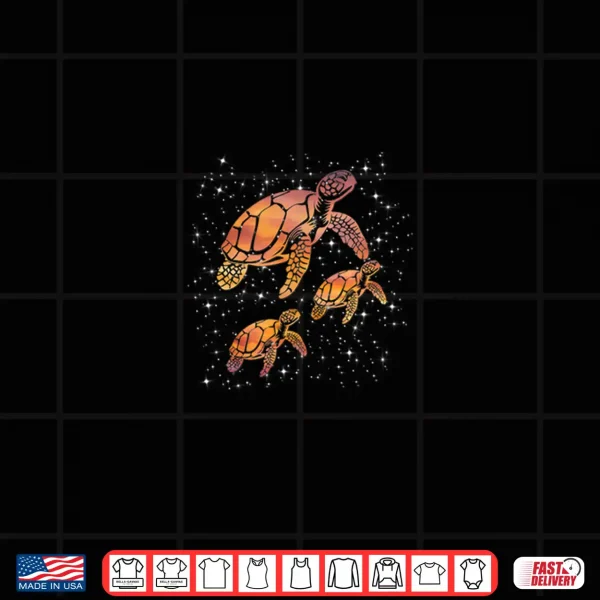 Design Cosmic Sea Turtles Starry Galaxy Shirt