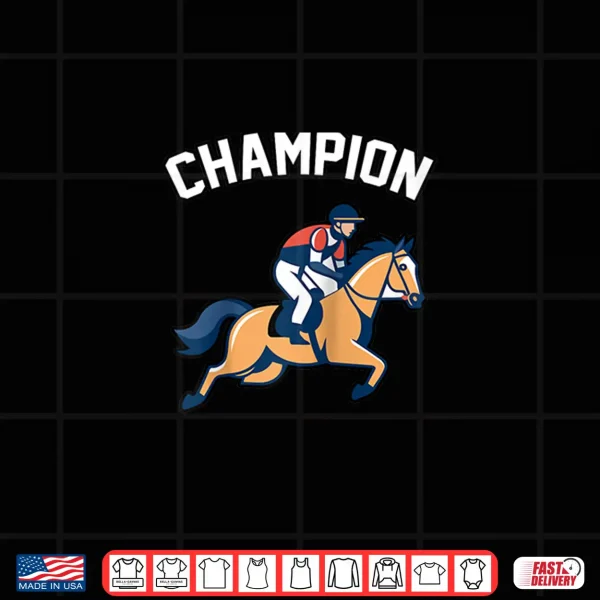 Design Cute Champion Horse Racing Sport Costume for Kids Shirt