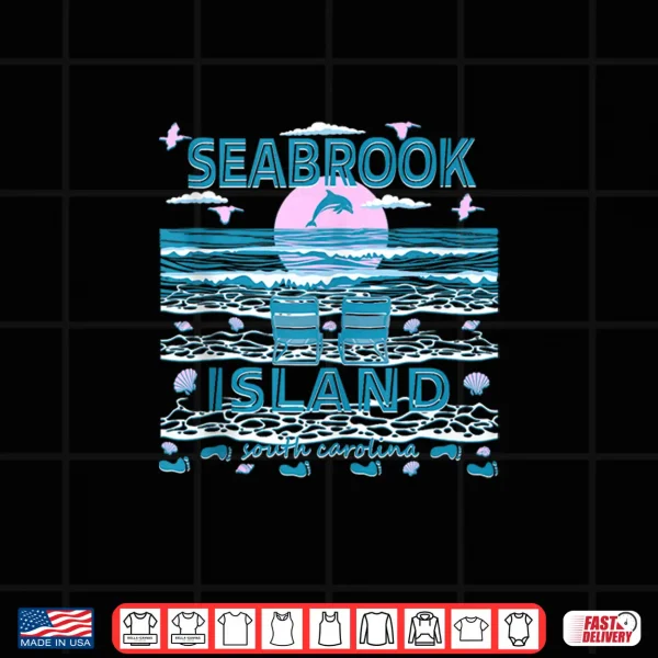 Design Cute Dolphin Lover Family Seabrook Island SC Family Beach Shirt