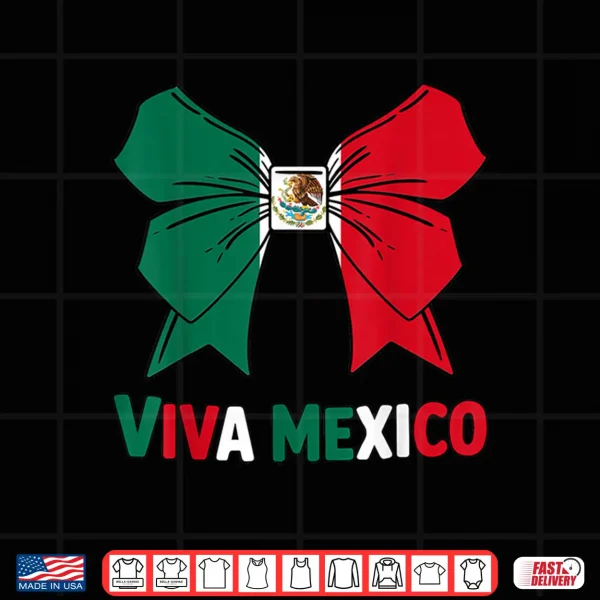 Design Cute Viva Mexico Toddler Girls Mexican Flag Independence Day Shirt