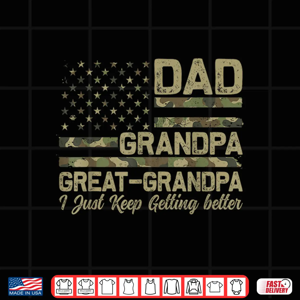 Dad Grandpa Great Grandpa Shirt Men Camo American Flag Shirt Dad Grandpa Great Grandpa Shirt Men Camo American Flag Shirt