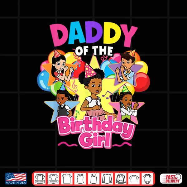 Design Daddy of Birthday Girl Gracie Pink Doll Family Decorations Shirt