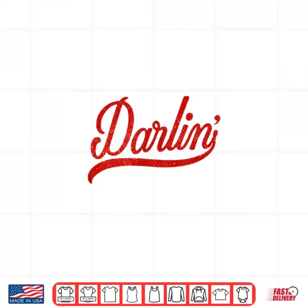 Design Darlin Script Southern Graphic Retro Shirt