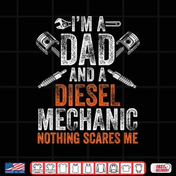 Diesel Mechanic Dad Shirt For Men Father'S Day Halloween 4 Design Diesel Mechanic Dad Shirt For Men Fathers Day Halloween