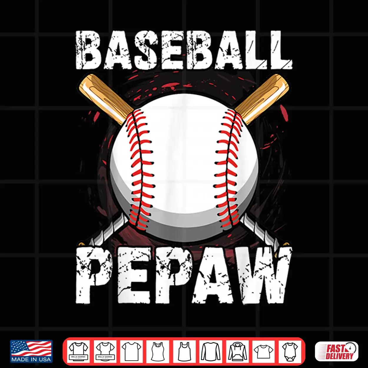 Distressed Men Baseball Pepaw Family Father’S Day Shirt Distressed Men Baseball Pepaw Family Father’S Day Shirt