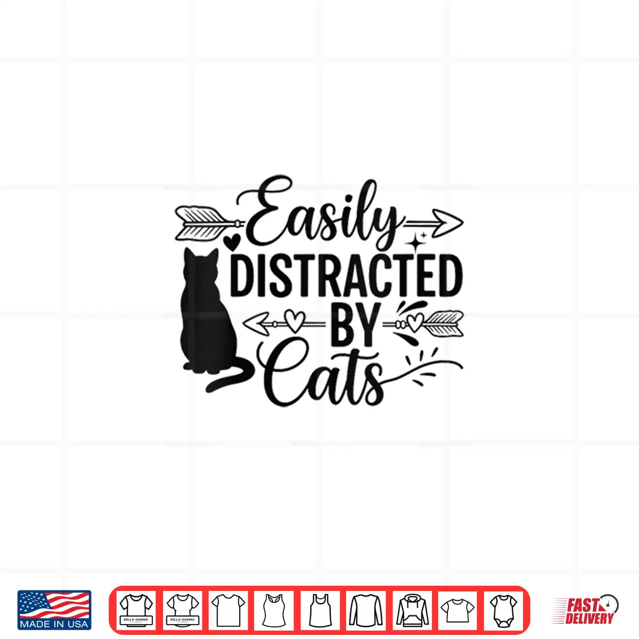 Easily Distracted By Cats Shirt Easily Distracted By Cats Shirt