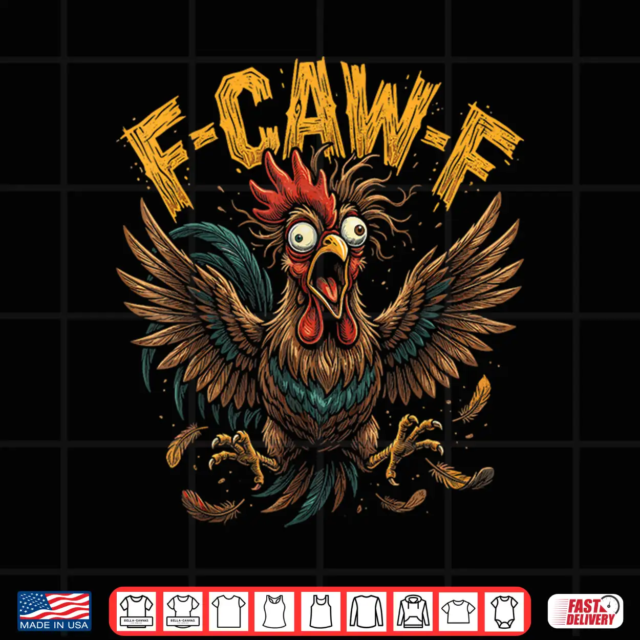 F Caw F Funny Rooster Sarcastic Meme Shirt F Caw F Funny Rooster Sarcastic Meme Shirt