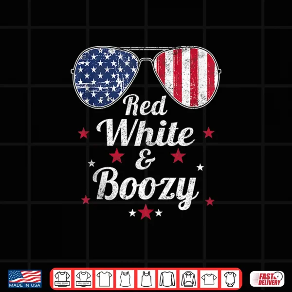Funny 4Th Of July Red White And Boozy Cute Independence Day Shirt 4 Design Funny 4th Of July Red White and Boozy Cute Independence Day Shirt