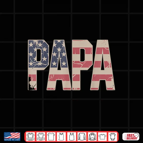 Funny Papa Art For Grandpa From Grandkids Father'S Day Papa Shirt 4 Design Funny Papa Art for Grandpa from Grandkids Fathers Day Papa Shirt