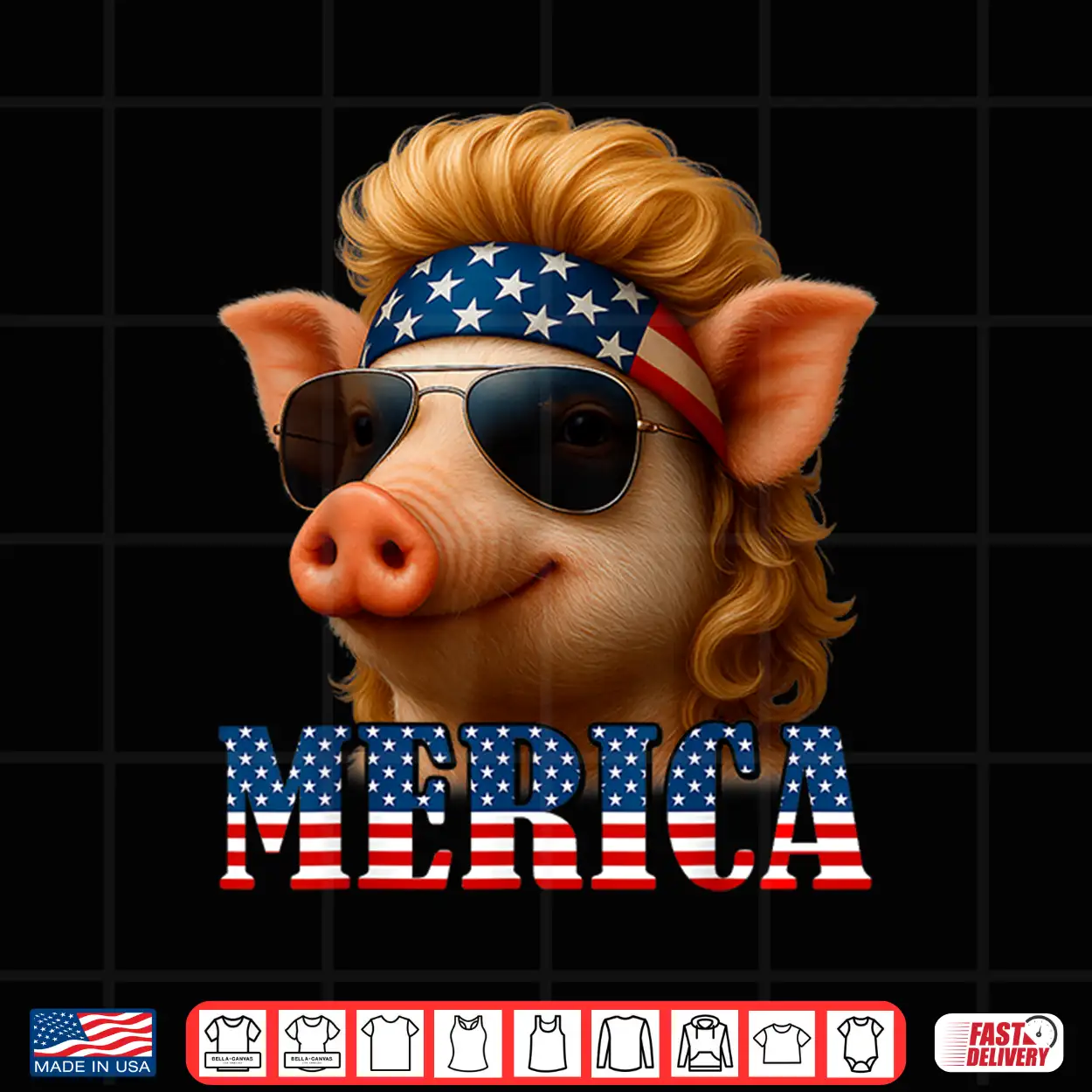 Funny Pig American Flag Farmer Independence Day 4Th Of July Shirt Funny Pig American Flag Farmer Independence Day 4Th Of July Shirt