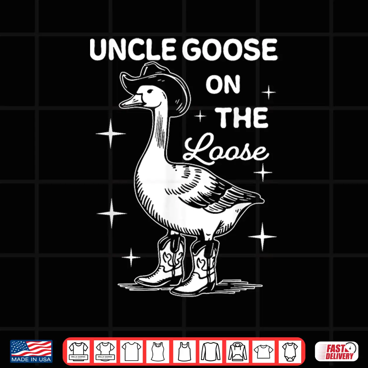 Funny Uncle Goose On The Loose Funny Western Cowboy Shirt Funny Uncle Goose On The Loose Funny Western Cowboy Shirt