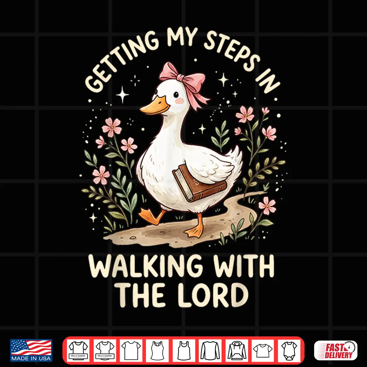 Getting My Steps In Walking With The Lord Shirt Getting My Steps In Walking With The Lord Shirt
