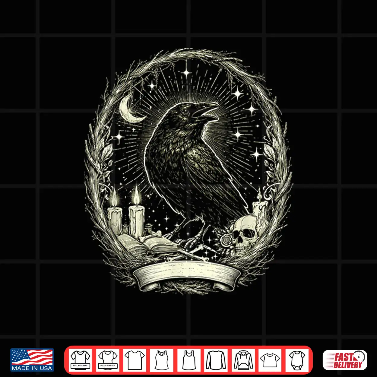 Gothic Raven Vintage Shirt Gothic Raven Vintage Shirt