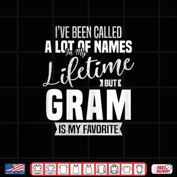 Design Gram is My Favorite Name Grandma Mothers Day Quote Shirt