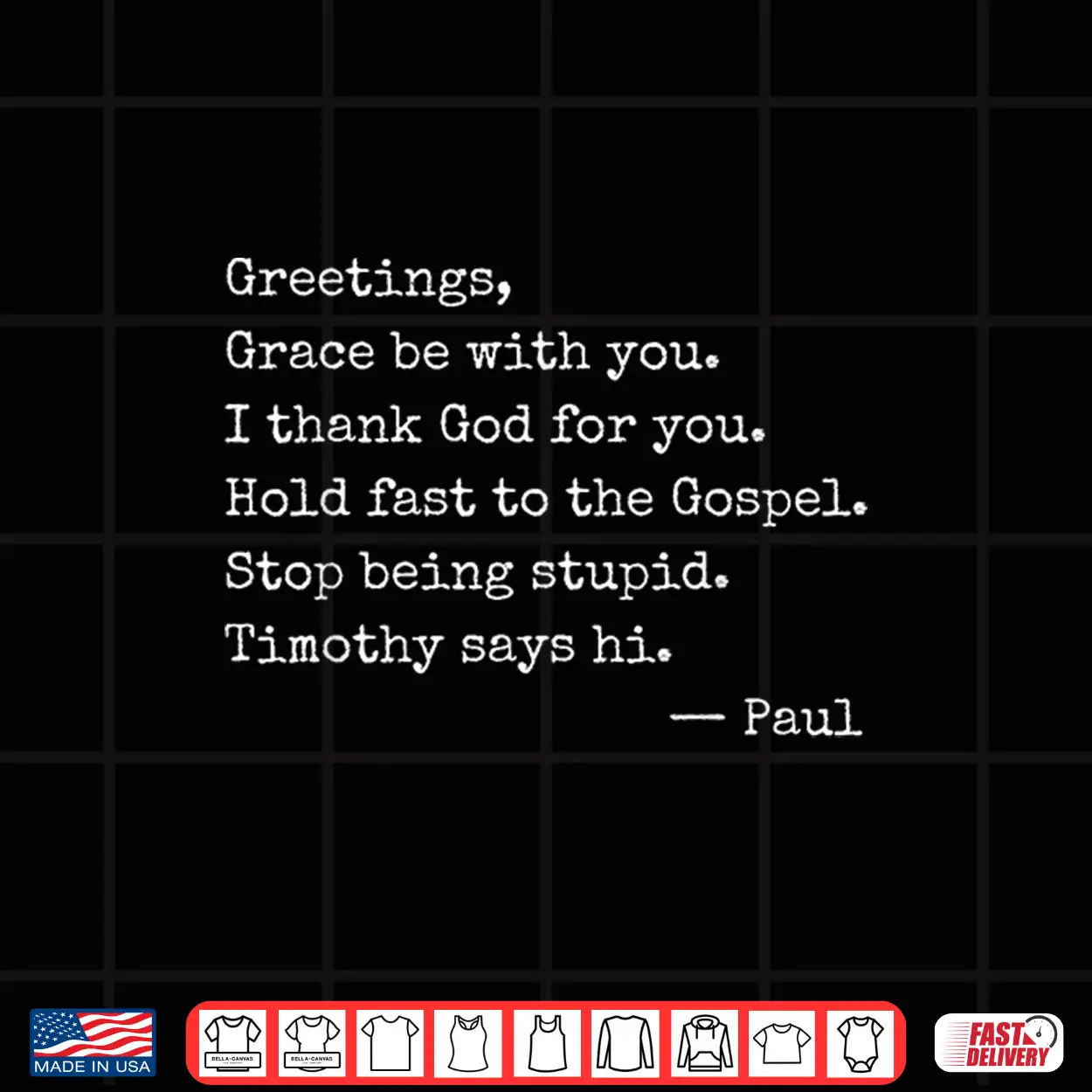 Greetings Grace Be With You I Thank God For You Hold Fast Shirt Greetings Grace Be With You I Thank God For You Hold Fast Shirt