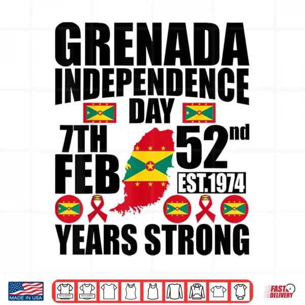 Design Grenada 52nd Independence Day Grenadian Pride Grenada Flag Shirt