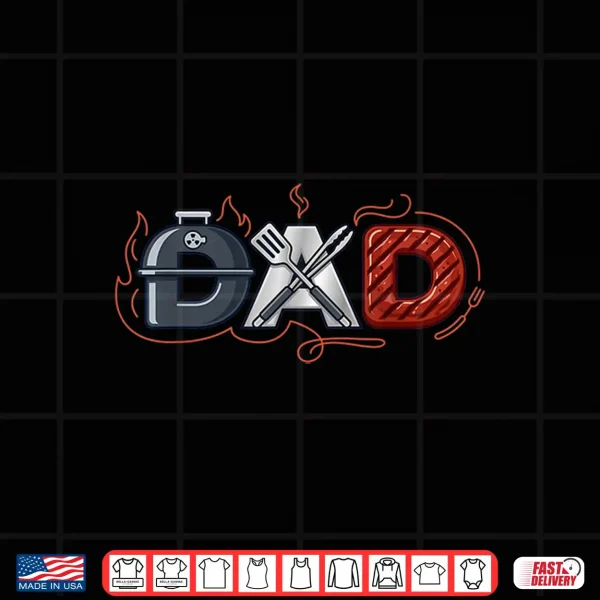 Design Grill Dad BBQ Pitmaster Father Fathers Day Birthday Shirt