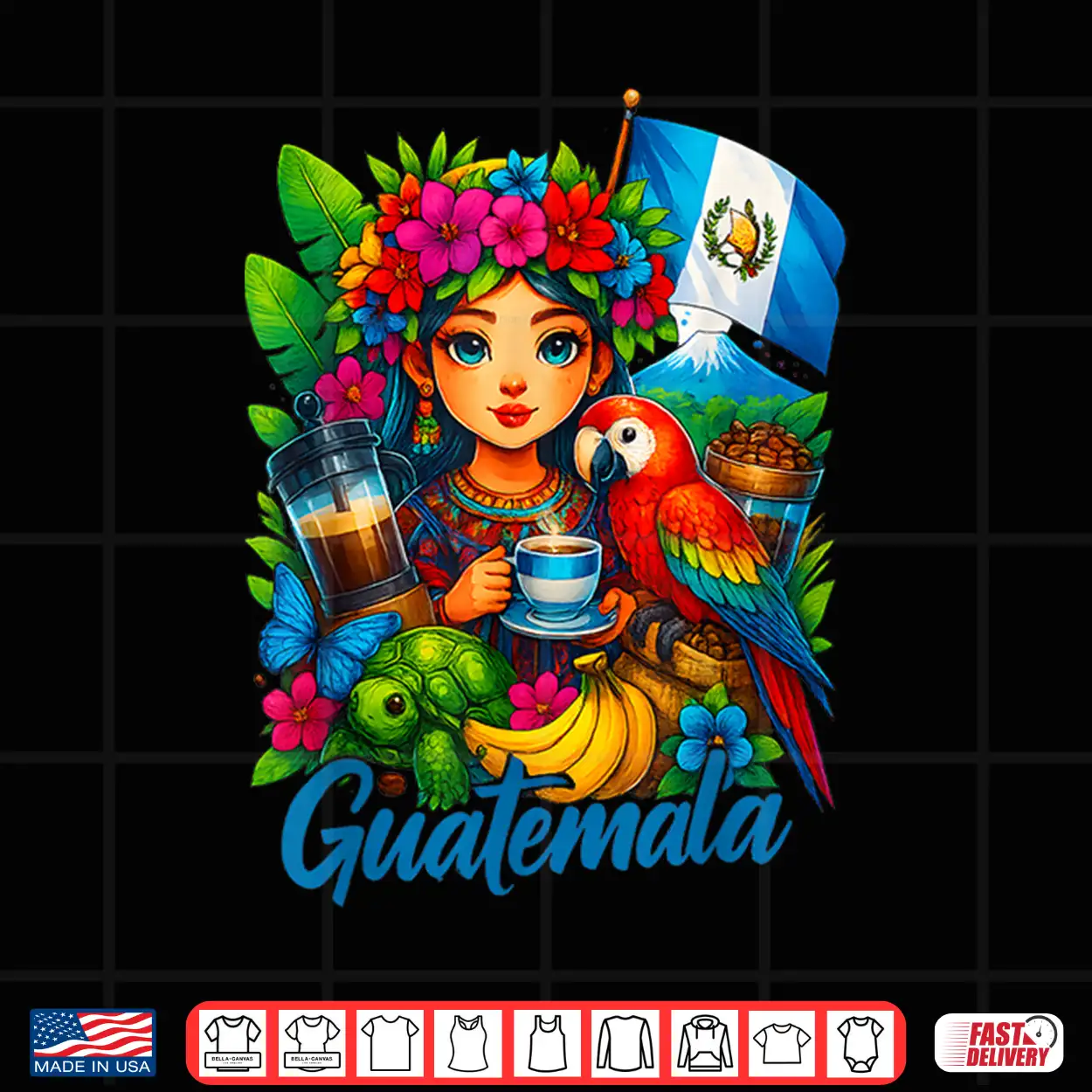 Guatemalan Flag Guatemala Women Hispanic Siesta Pride Shirt Guatemalan Flag Guatemala Women Hispanic Siesta Pride Shirt