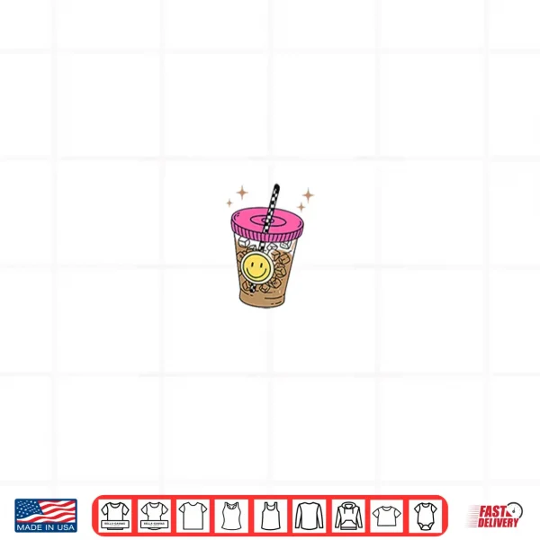 Design Half Teacher Half Coffee Pocket Iced Coffee Lover Teacher Shirt