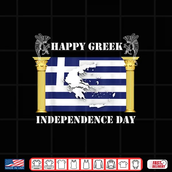 Design Happy Greek Independence Day shirt Greek flag tee shirt