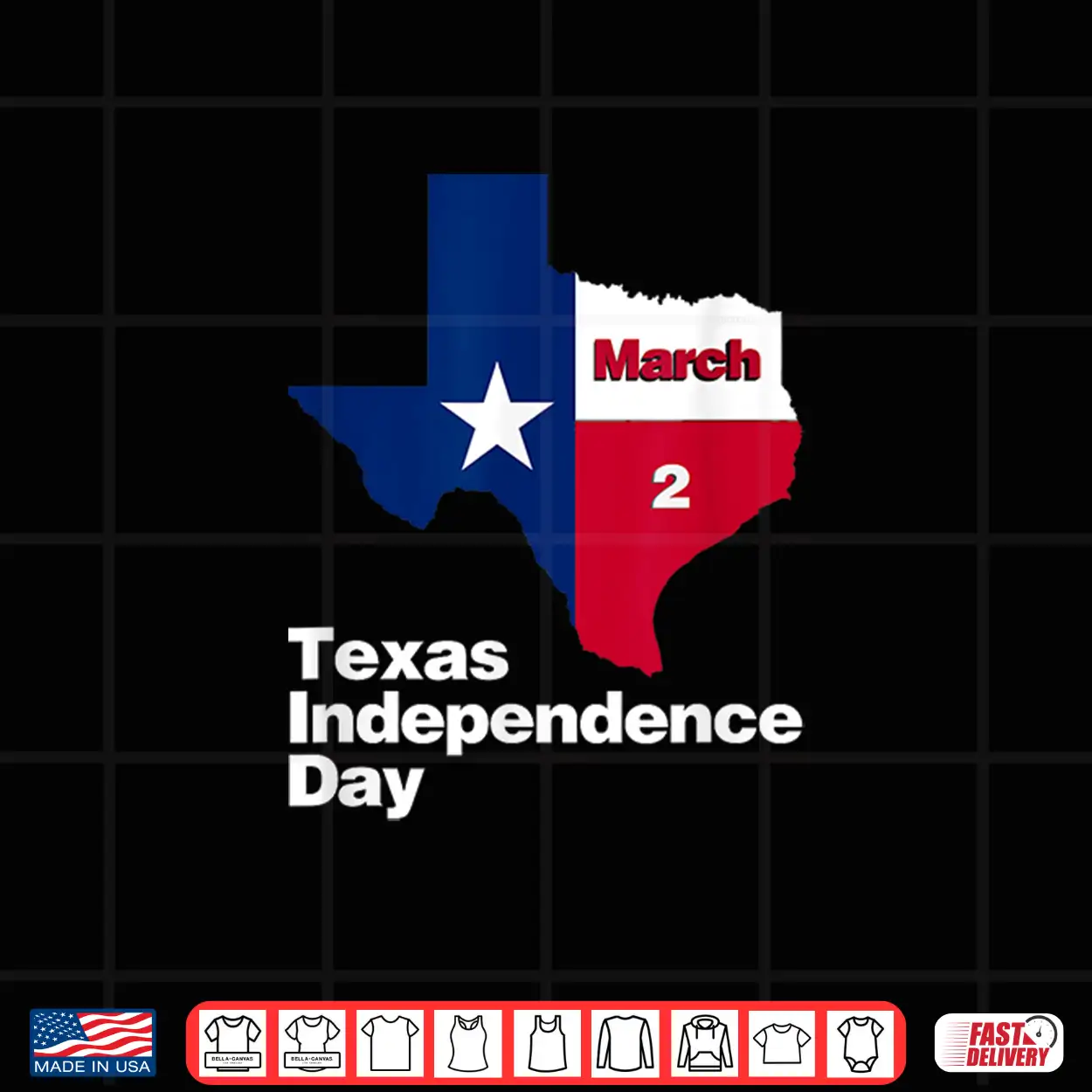 Happy Texas Independence Day On March 2 1836 Texas Flag Shirt Happy Texas Independence Day On March 2 1836 Texas Flag Shirt