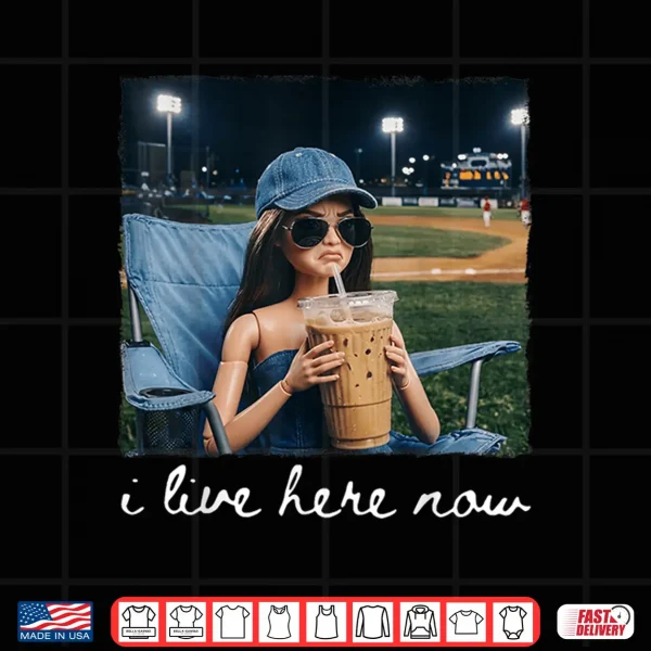 I Live Here Now Funny Ballfield Baseball Shirt 4 Design I Live Here Now Funny Ballfield Baseball Shirt