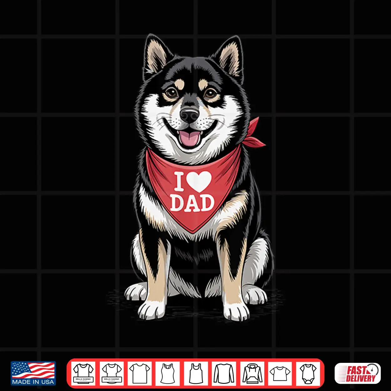 I Love Dad Shiba Inu Lover Dog Father’S Day Shirt I Love Dad Shiba Inu Lover Dog Father’S Day Shirt