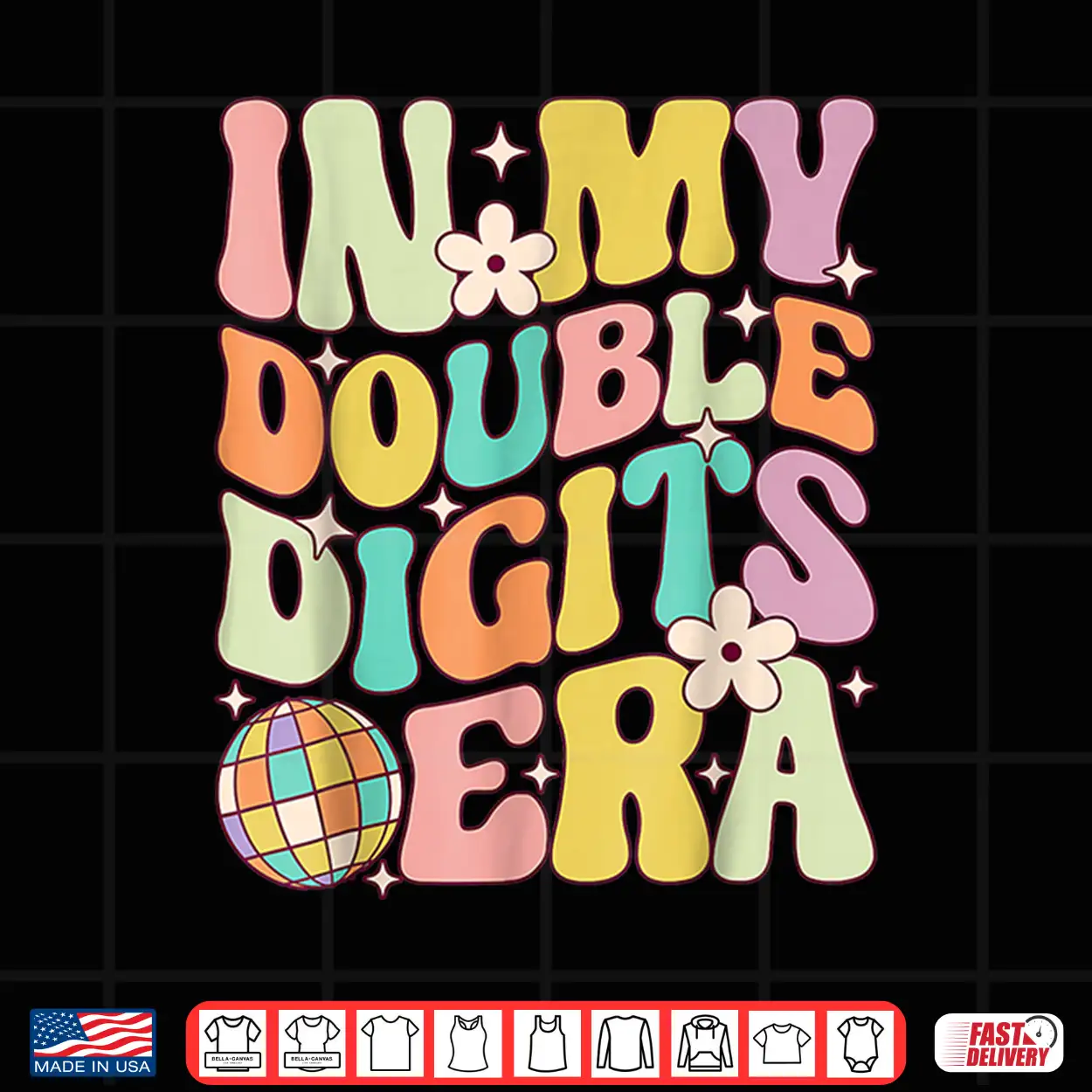 In My Double Digits Era Retro 10 Year Old 10Th Birthday Shirt In My Double Digits Era Retro 10 Year Old 10Th Birthday Shirt