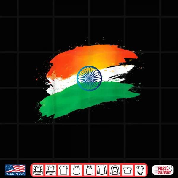 Design India Independence Day 15 August Indian Flag Patriotic Shirt