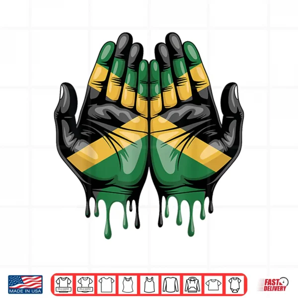 Design Jamaica Flag Hands Jamaica Independence Day Power Hands Cute Shirt