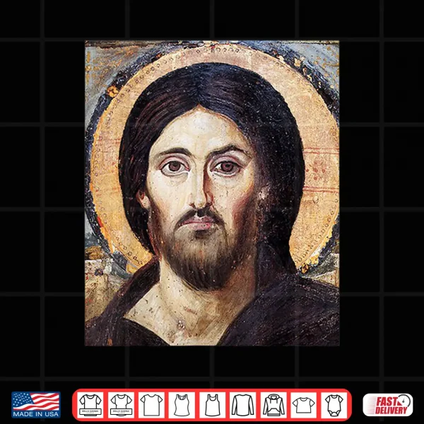 Design Jesus Christ Pantocrator Icon St. Catherines Monastery Shirt