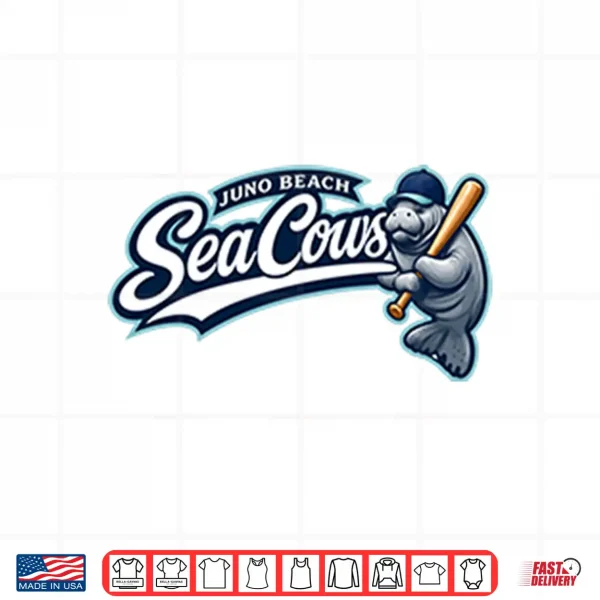 Design Juno Beach Sea Cows Baseball Manatee Shirt
