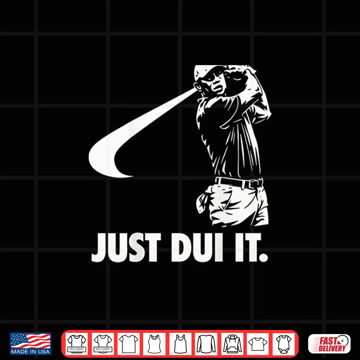 Just Dui It Funny Golf Swing Athletic Shirt Just Dui It Funny Golf Swing Athletic Shirt