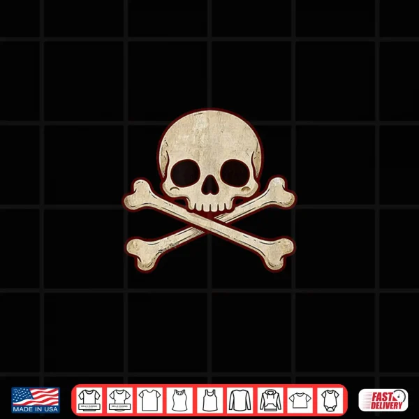 Design Kawaii Whimsigoth Skull Crossbones Pastel Goth Shirt