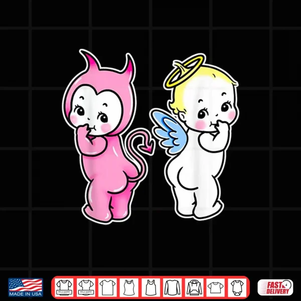 Design Kewpie Baby Angel Devil Cherubs Shirt