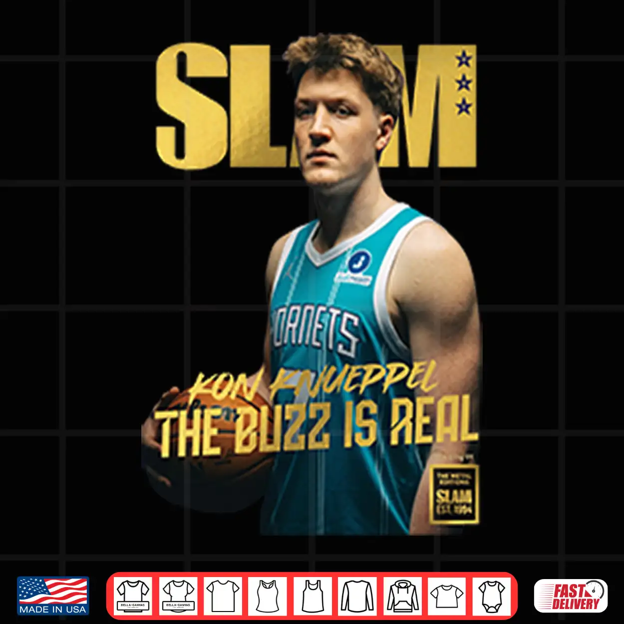 Kon Knueppel Slam Cover The Buzz Is Real Shirt Kon Knueppel Slam Cover The Buzz Is Real Shirt