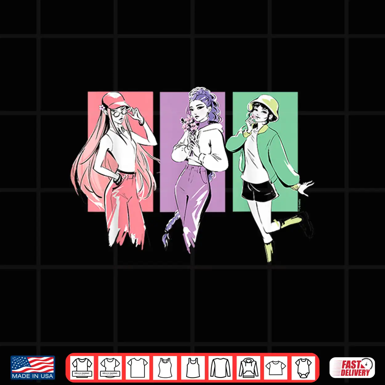 Kpop Demon Hunters Spring Ink Officially Licensed Shirt Kpop Demon Hunters Spring Ink Officially Licensed Shirt