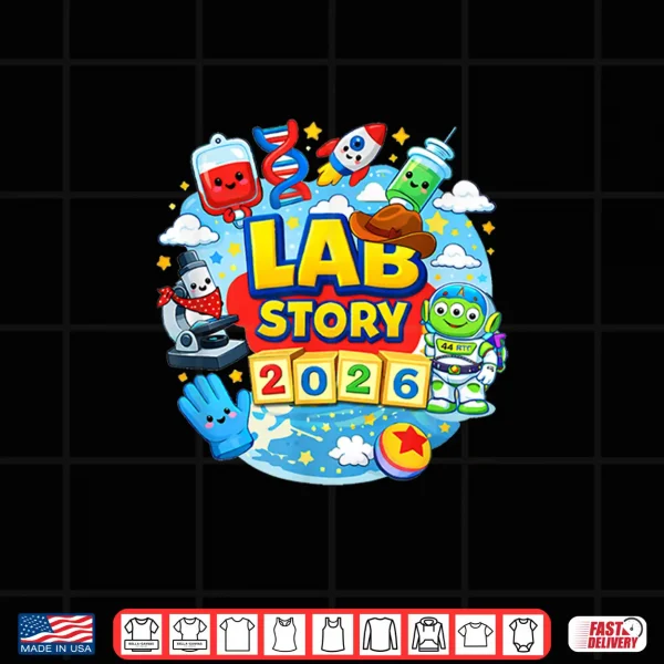 Lab Story Day Funny Cartoon Design Shirt 4 Design Lab Story Day Funny Cartoon Design Shirt