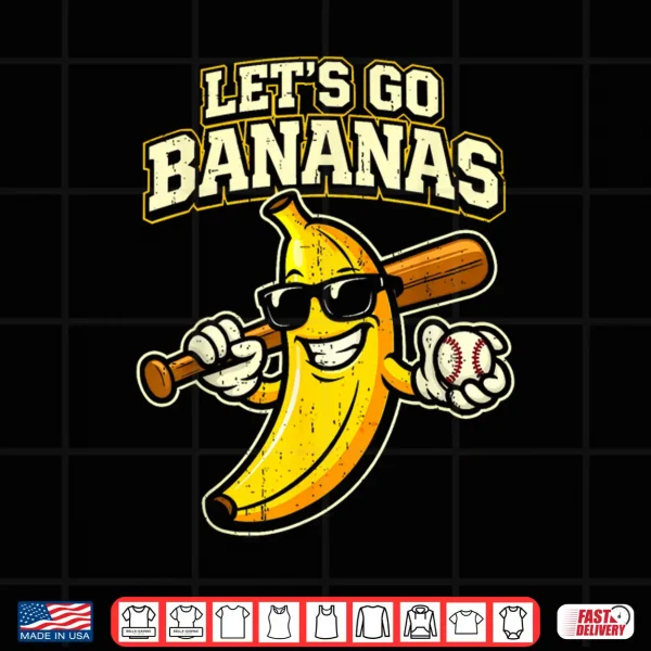 Design Lets Go Banana Retro Shirt