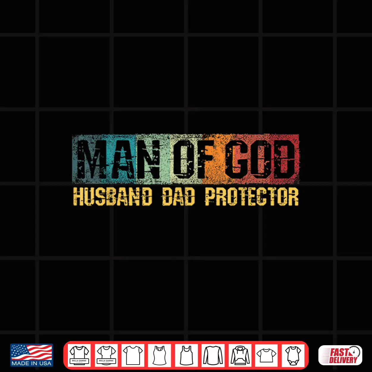 Man Of God Husband Dad Protector Christian Faith Fathers Day Shirt Man Of God Husband Dad Protector Christian Faith Fathers Day Shirt